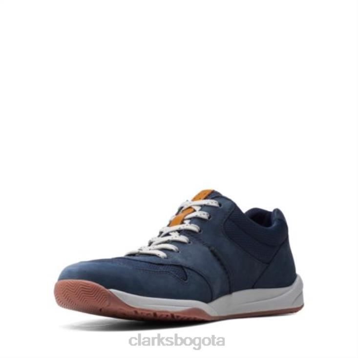 Clarks 0DX8L4424 clarks langton race nubuck azul marino hombres nubuck azul marino