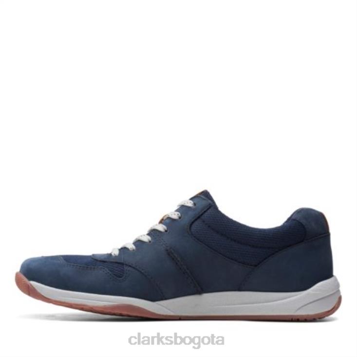 Clarks 0DX8L4424 clarks langton race nubuck azul marino hombres nubuck azul marino