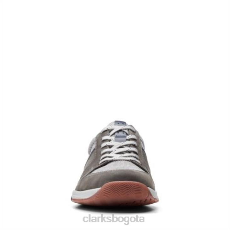 Clarks 0DX8L4425 clarks combi langton encaje gris hombres combinado gris