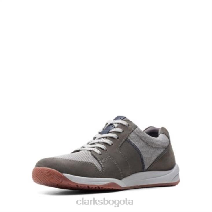Clarks 0DX8L4425 clarks combi langton encaje gris hombres combinado gris