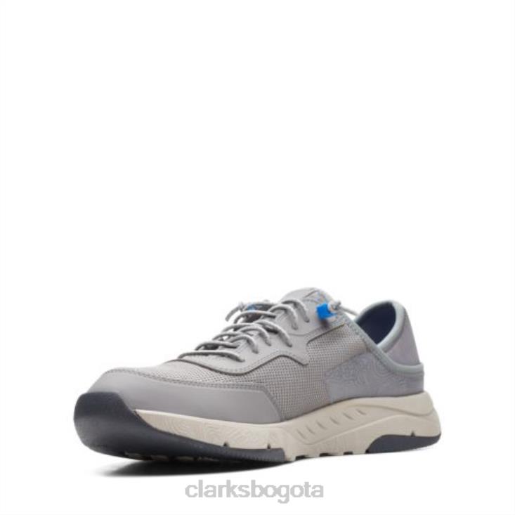 Clarks 0DX8L4429 davis low clarks gris combi hombres combinado gris