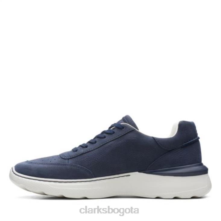 Clarks 0DX8L4436 clarks de encaje sprint lite de nubuck azul marino hombres nubuck azul marino