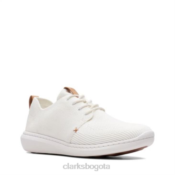 Clarks 0DX8L4437 paso urbano mezcla clarks blanco hombres blanco