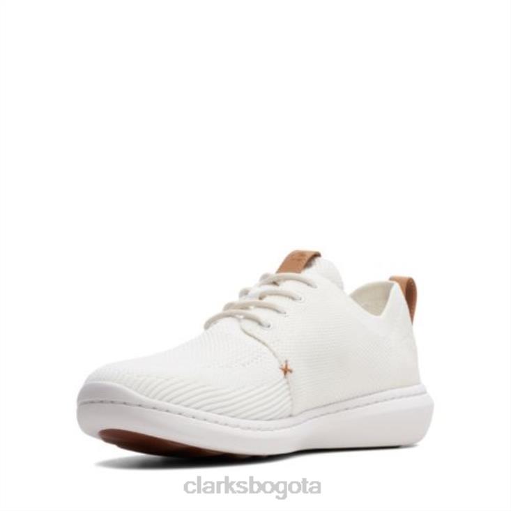 Clarks 0DX8L4437 paso urbano mezcla clarks blanco hombres blanco