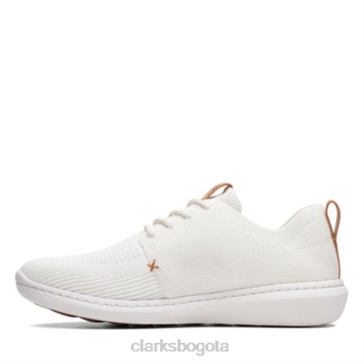 Clarks 0DX8L4437 paso urbano mezcla clarks blanco hombres blanco