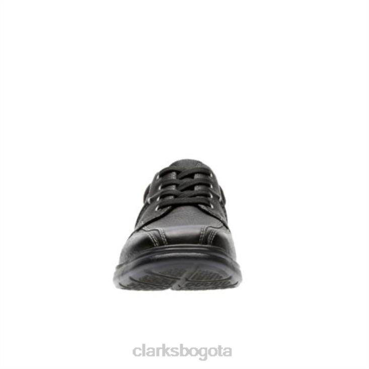 Clarks 0DX8L4439 cotrell walk clarks cuero aceitoso negro hombres cuero negro aceitoso