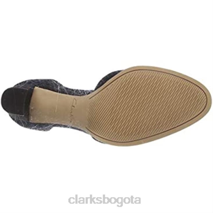 Clarks 0DX8L444 Zapatos de tacón con barra en T kayl85 tbar de ante negro para mujer Clarks mujer ante negro