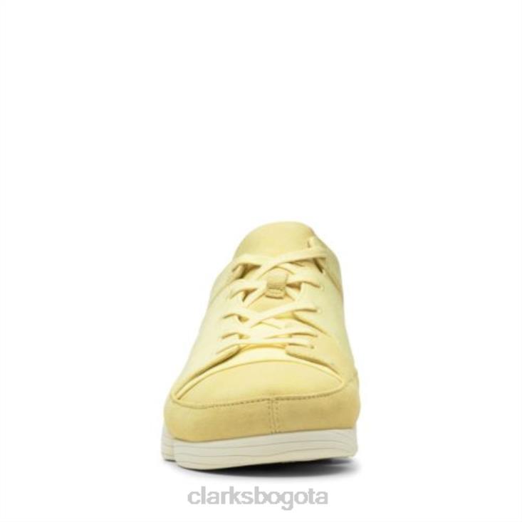 Clarks 0DX8L4440 clarks trigenic evo amarillo pálido bajo hombres de color amarillo pálido