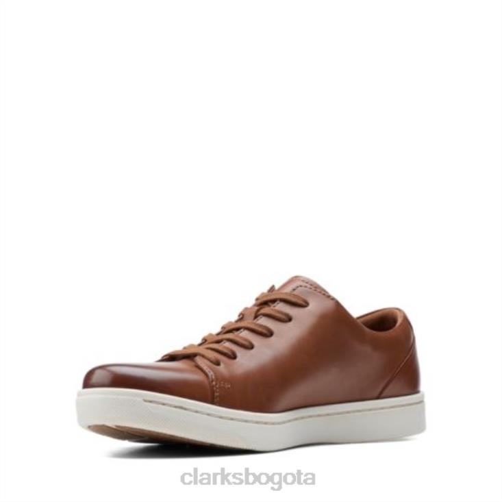 Clarks 0DX8L4441 clarks kitna lo cuero tostado oscuro hombres cuero bronceado oscuro