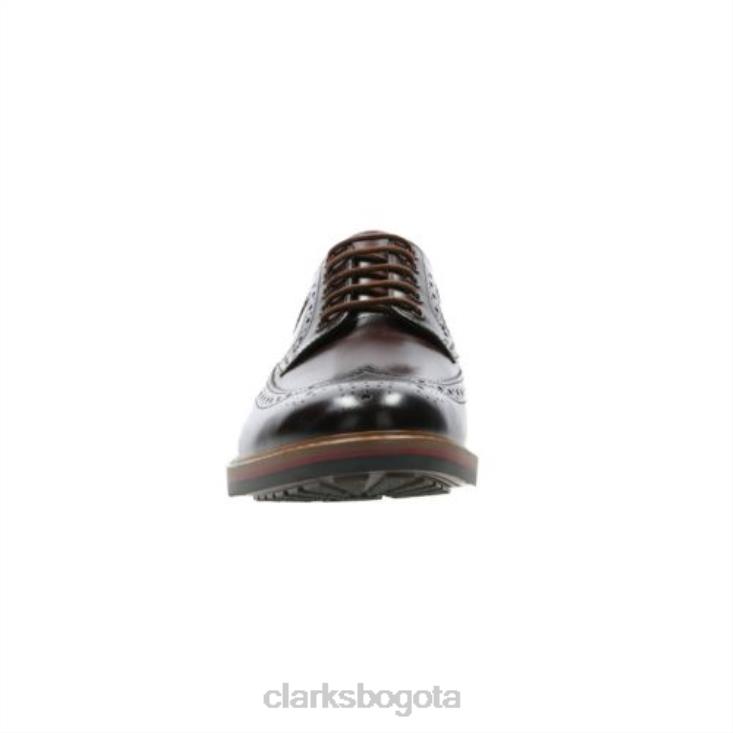 Clarks 0DX8L4444 Clarks límite pitney castaños hombres castaña