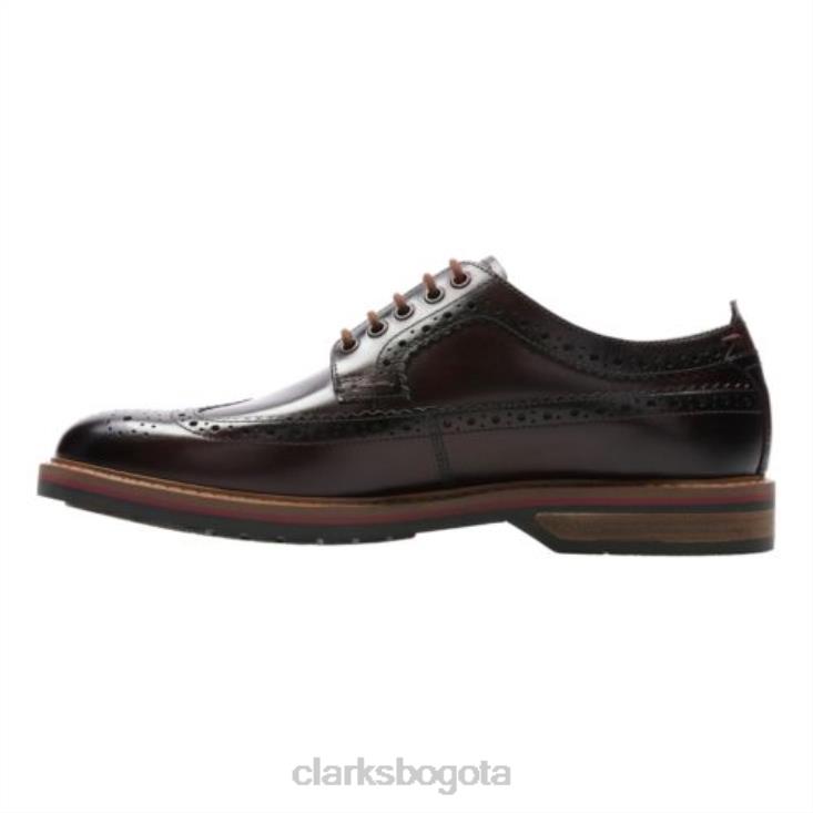 Clarks 0DX8L4444 Clarks límite pitney castaños hombres castaña