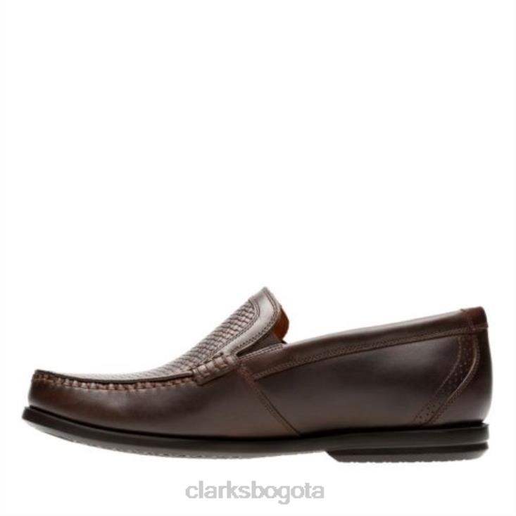 Clarks 0DX8L4445 clarks un gala free cuero marrón hombres cuero marrón