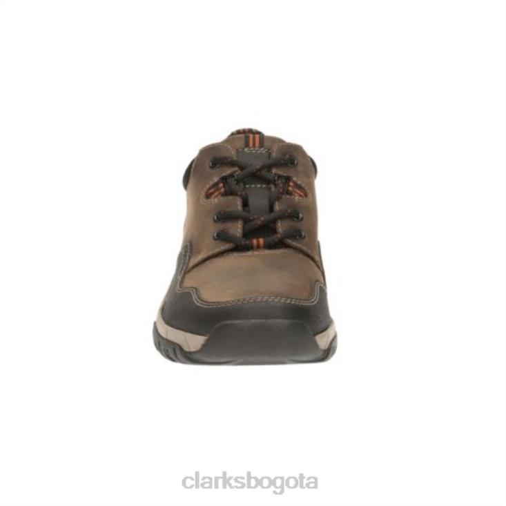 Clarks 0DX8L4446 Clarks de cuero marrón Walbeck Edge hombres cuero marrón