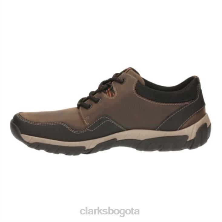 Clarks 0DX8L4446 Clarks de cuero marrón Walbeck Edge hombres cuero marrón