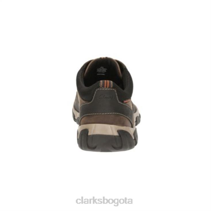 Clarks 0DX8L4446 Clarks de cuero marrón Walbeck Edge hombres cuero marrón