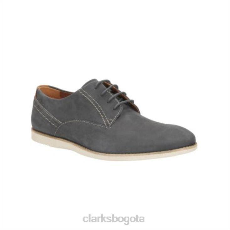 Clarks 0DX8L4447 franson liso clarks nubuck azul hombres nubuck azul