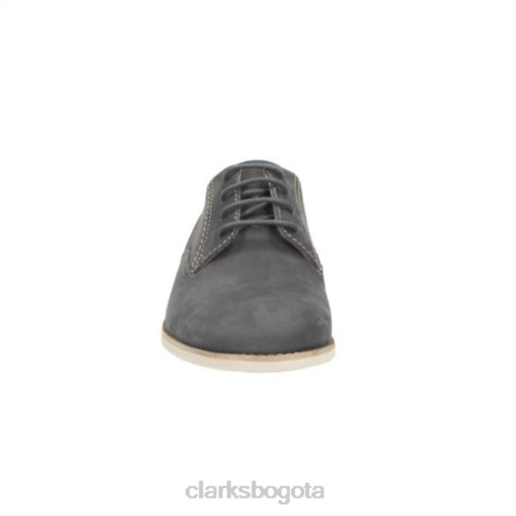 Clarks 0DX8L4447 franson liso clarks nubuck azul hombres nubuck azul
