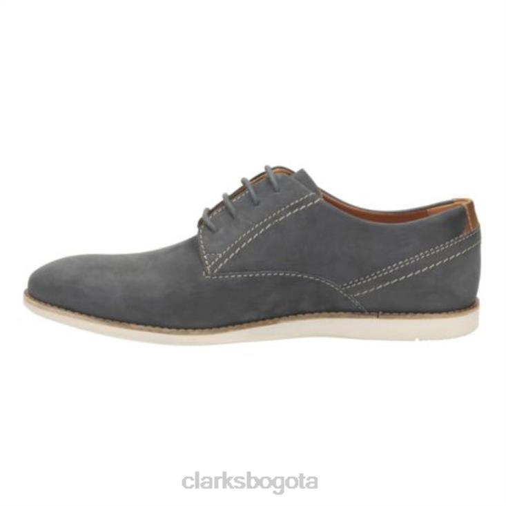 Clarks 0DX8L4447 franson liso clarks nubuck azul hombres nubuck azul