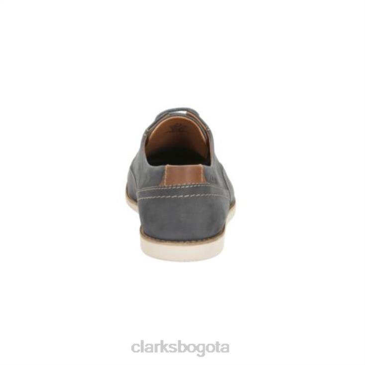 Clarks 0DX8L4447 franson liso clarks nubuck azul hombres nubuck azul