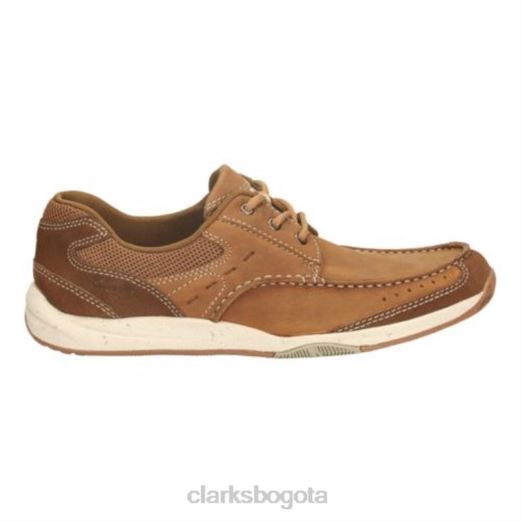 Clarks 0DX8L4450 clarks allston edge tan nubuck hombres nubuck bronceado