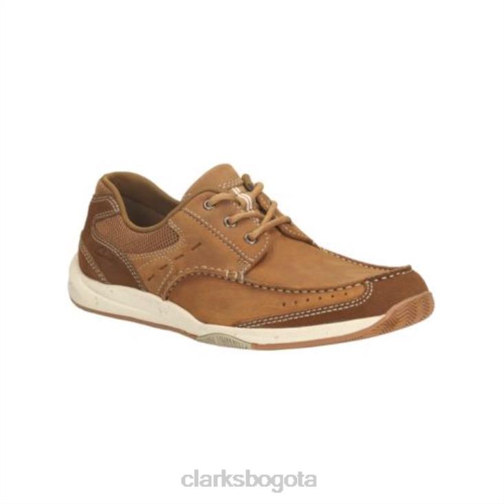 Clarks 0DX8L4450 clarks allston edge tan nubuck hombres nubuck bronceado