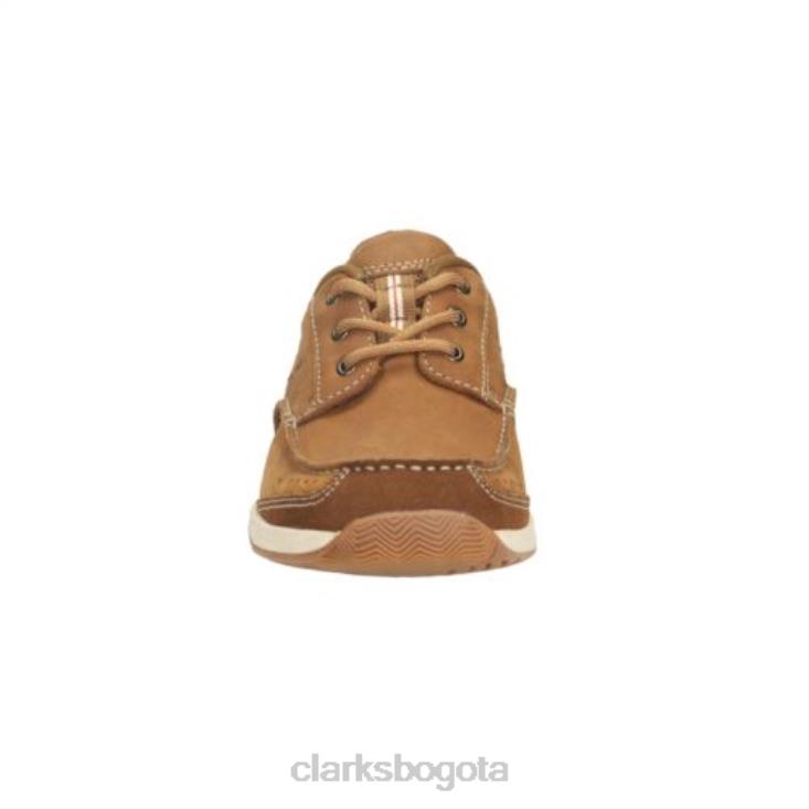 Clarks 0DX8L4450 clarks allston edge tan nubuck hombres nubuck bronceado