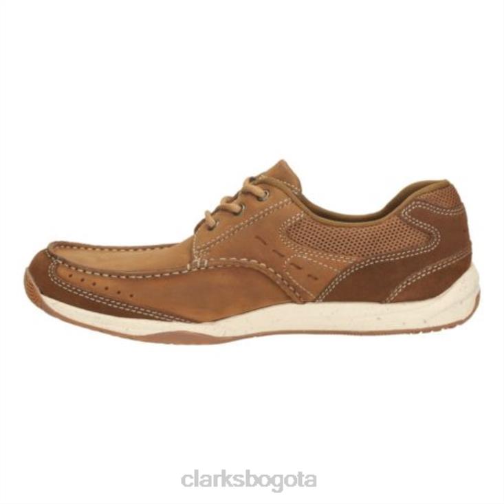 Clarks 0DX8L4450 clarks allston edge tan nubuck hombres nubuck bronceado