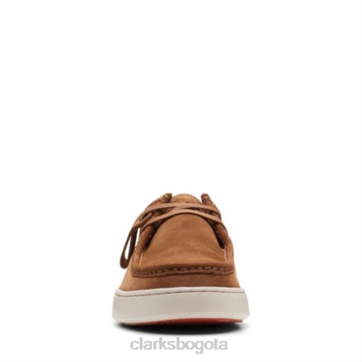 Clarks 0DX8L4452 coñac ante corte lite wally clarks hombres gamuza coñac