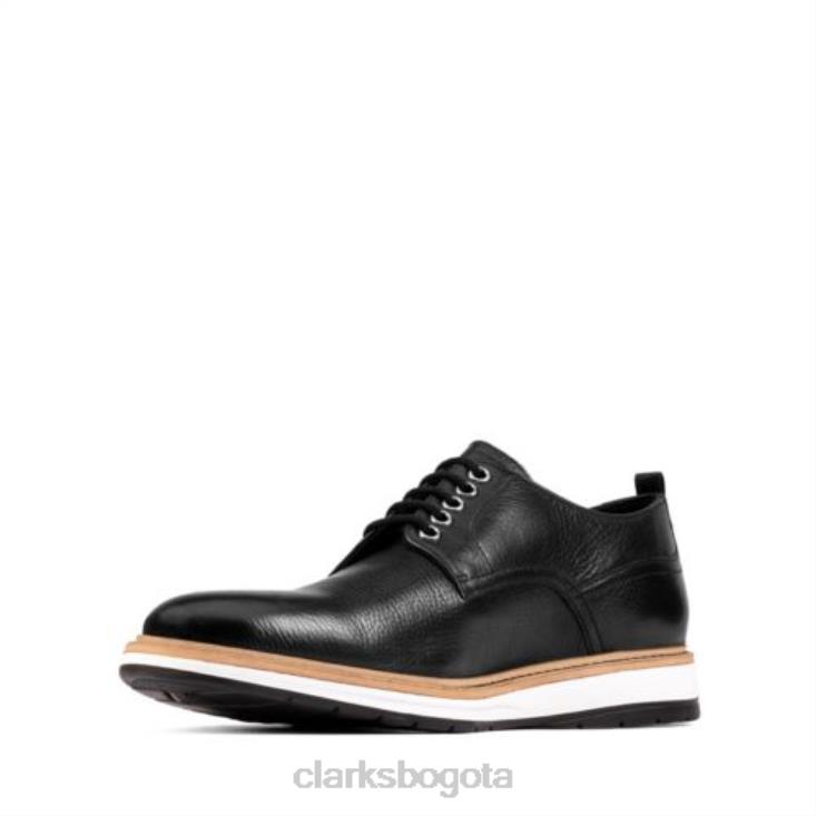 Clarks 0DX8L4453 chantry walk clarks cuero negro hombres cuero negro