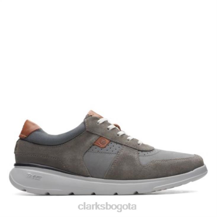 Clarks 0DX8L4454 clarks combi gaskill vibe gris oscuro hombres combinado gris oscuro