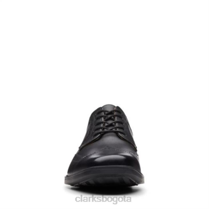 Clarks 0DX8L4455 tilden ala clarks cuero negro hombres cuero negro