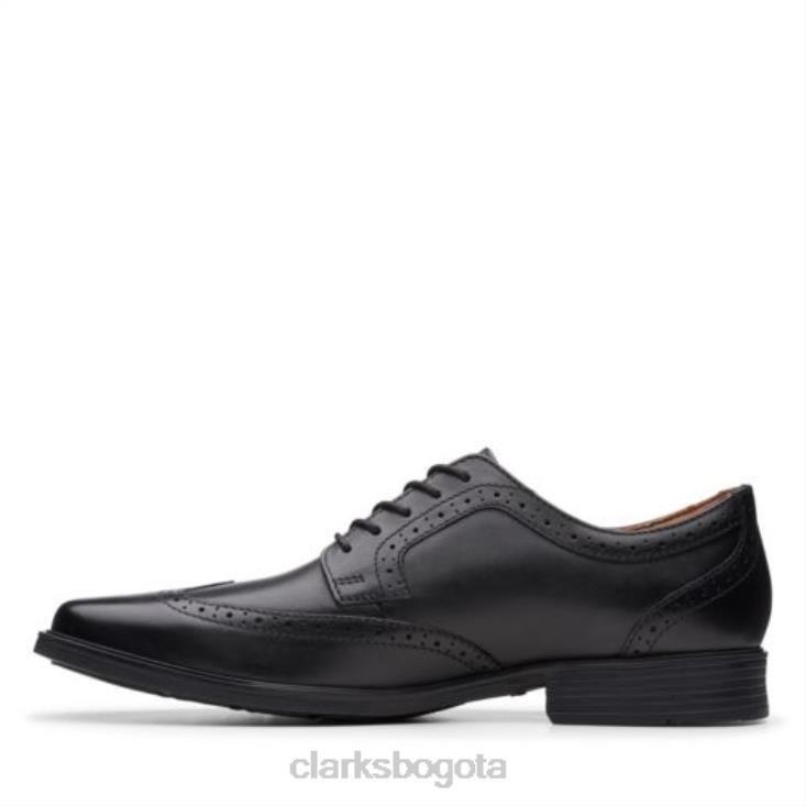Clarks 0DX8L4455 tilden ala clarks cuero negro hombres cuero negro