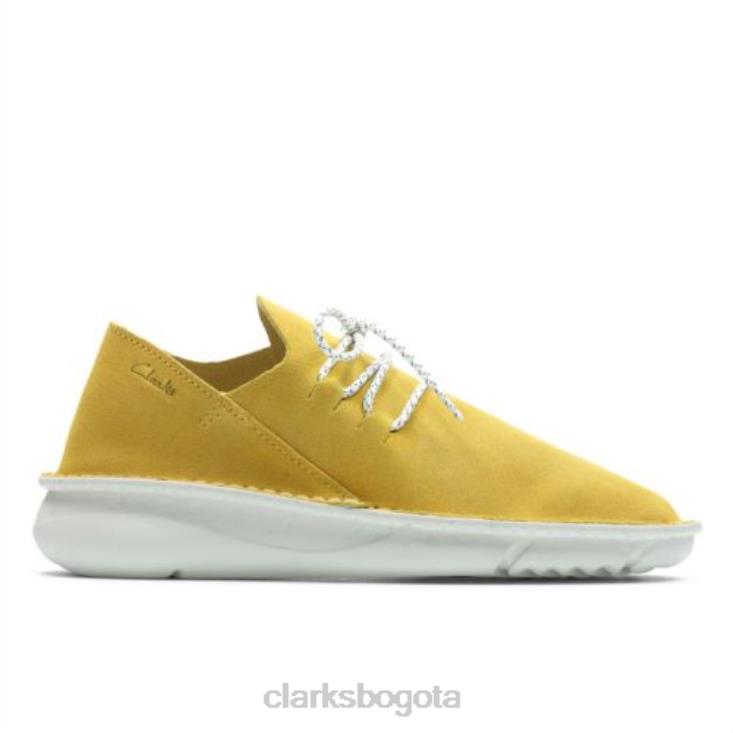 Clarks 0DX8L4456 clarks origin amarillo ante bajo hombres gamuza amarilla