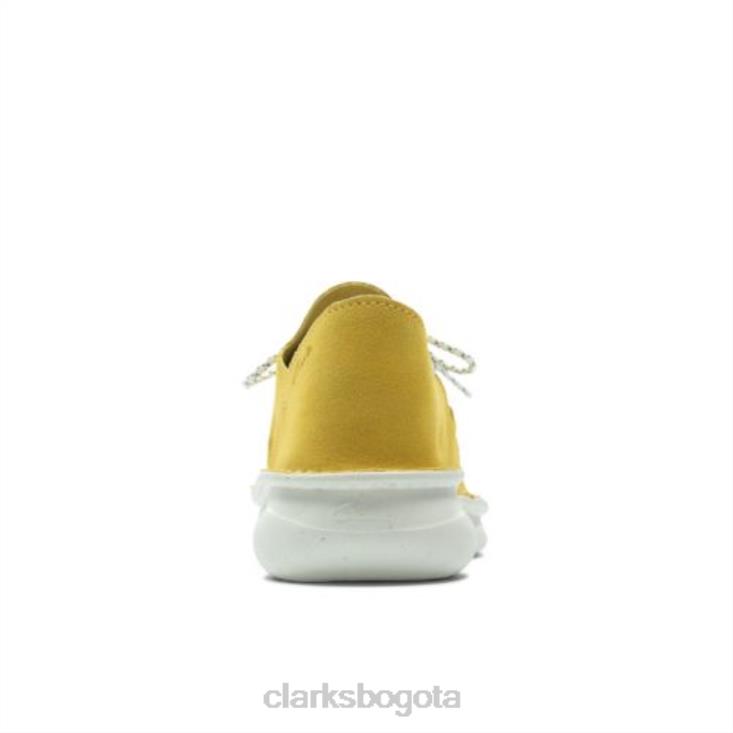 Clarks 0DX8L4456 clarks origin amarillo ante bajo hombres gamuza amarilla