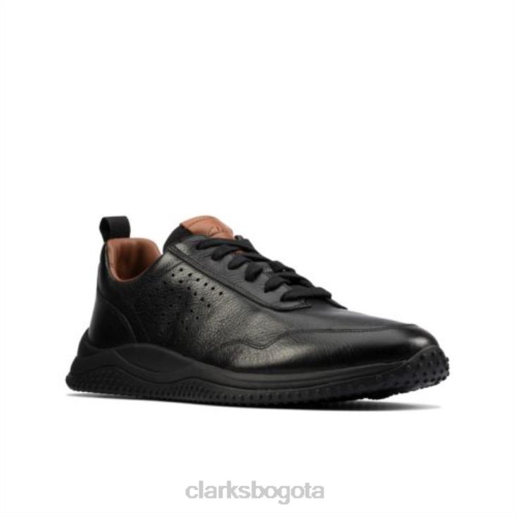 Clarks 0DX8L4458 clarks puxton encaje cuero negro hombres cuero negro