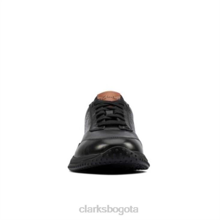 Clarks 0DX8L4458 clarks puxton encaje cuero negro hombres cuero negro