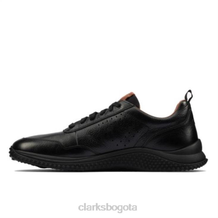 Clarks 0DX8L4458 clarks puxton encaje cuero negro hombres cuero negro