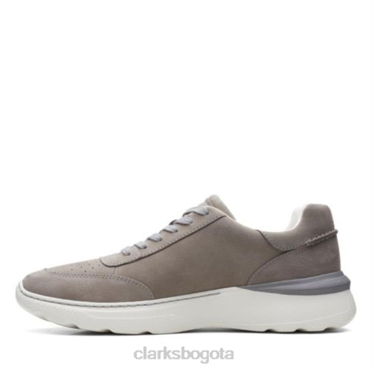 Clarks 0DX8L4459 clarks sprint lite lace nobuk gris hombres nubuck gris