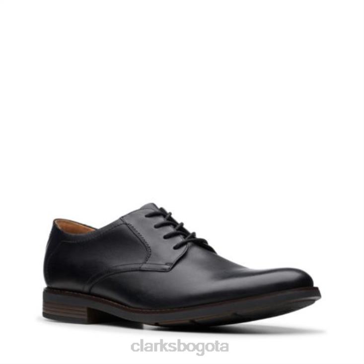 Clarks 0DX8L4460 clarks becken encaje cuero negro hombres cuero negro