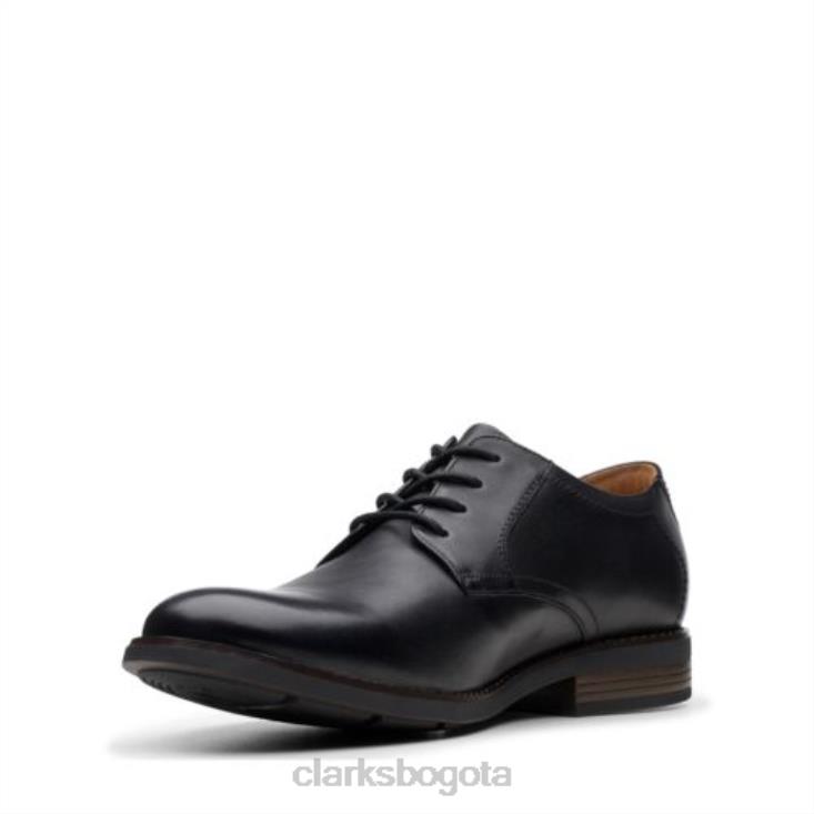 Clarks 0DX8L4460 clarks becken encaje cuero negro hombres cuero negro