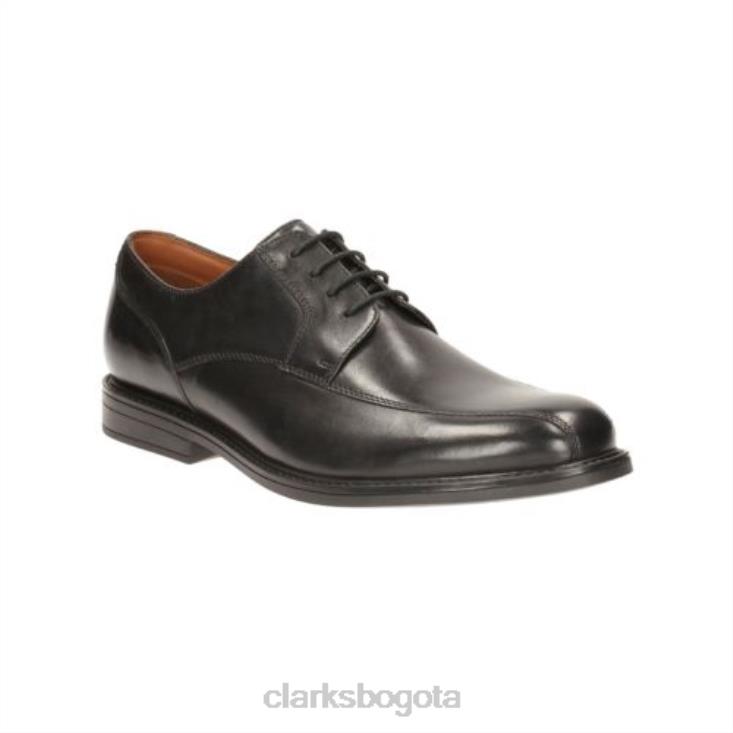 Clarks 0DX8L4463 beckfield sobre cuero negro clarks hombres cuero negro