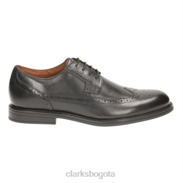 Clarks 0DX8L4464 clarks beckfield limit cuero negro hombres cuero negro