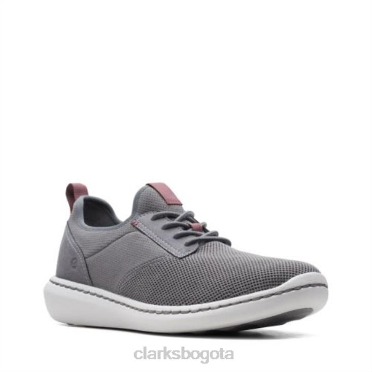 Clarks 0DX8L4467 gris textil clarks step urban low hombres textil gris