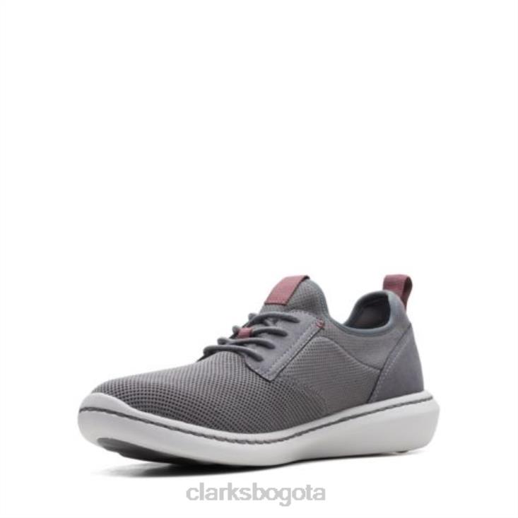 Clarks 0DX8L4467 gris textil clarks step urban low hombres textil gris