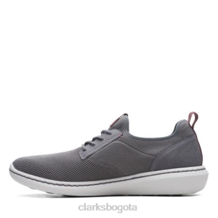 Clarks 0DX8L4467 gris textil clarks step urban low hombres textil gris