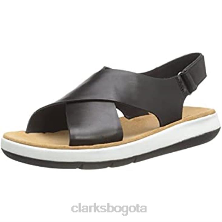Clarks 0DX8L447 sandalia cruzada jemsa mujer clarks piel negro mujer