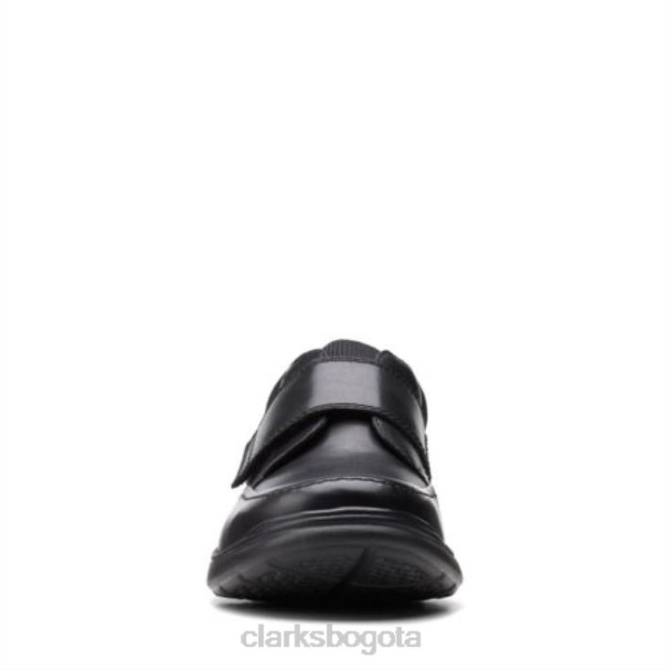 Clarks 0DX8L4471 correa cotrell clarks negro cuero liso hombres cuero liso negro