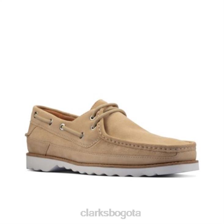 Clarks 0DX8L4474 clarks durleigh vela ante taupe hombres gamuza color topo