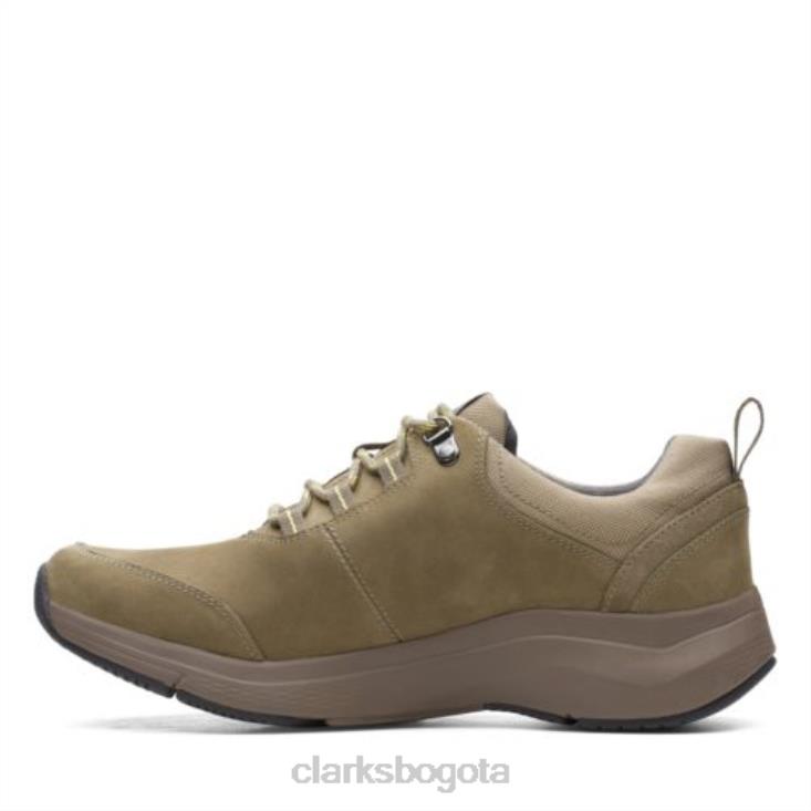 Clarks 0DX8L4476 corbata clarks oliva nubuck wave 20 hombres nubuck oliva