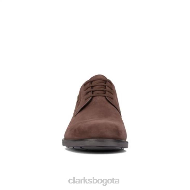 Clarks 0DX8L4478 clarks ronnie walk gtx marrón oscuro hombres marron oscuro